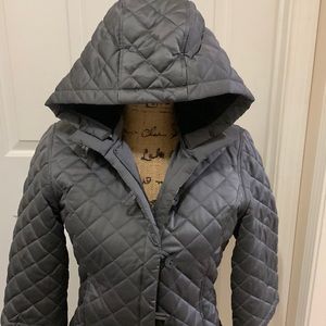 Like new worn once Calvin Klein jacket with removable hood.